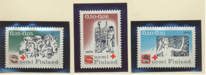 Finland Stamps Scott #B188 To B190, Mint Hinged