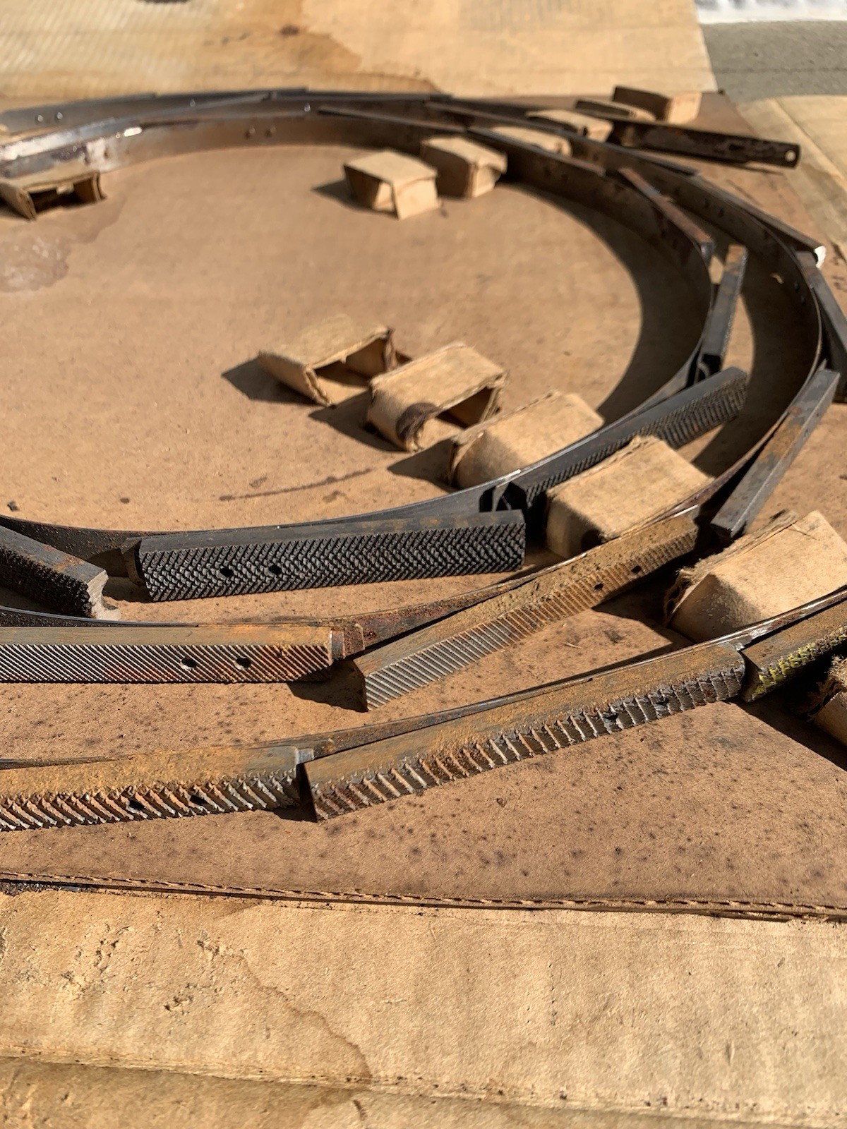 (2) Two Do all Doall band saw file blade width 3/8" OVAL bastard teeth