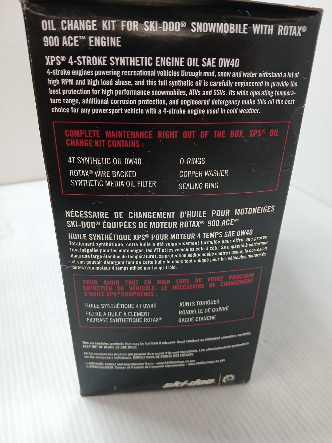 Ski-Doo XPS 4T 0W-40 Synthetic Oil Change Kit For 900 Ace Engine 9779254 779254