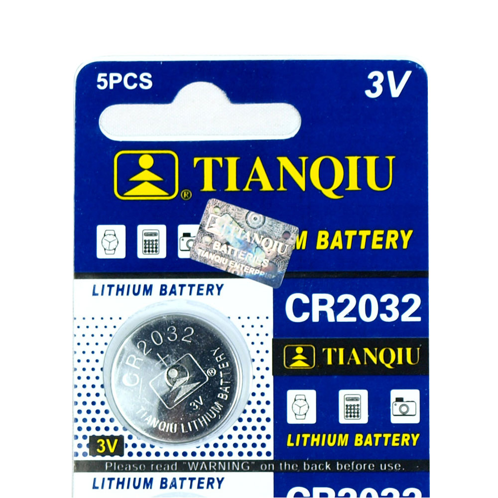 100 PCS Tianqiu CR2032 Lithium Battery 3V Button Cell for Scopes Sights-Carded