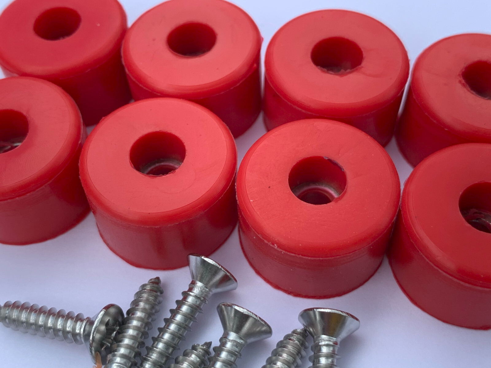 7/8" DIA Silicone Rubber Bumpers Black White Clear Brown Orange Red Blue Green