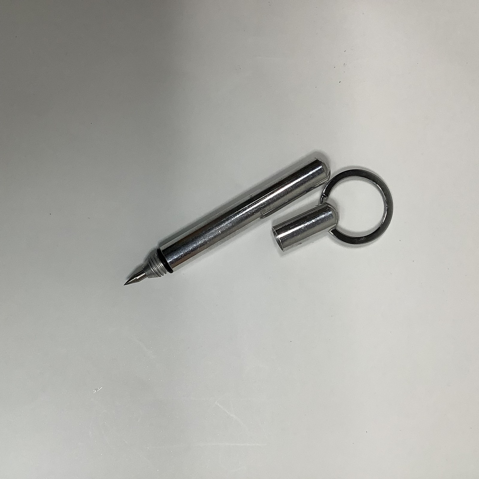 Mini Metal Keychain scribe Portable Pocket Stainless Steel Travel Tool