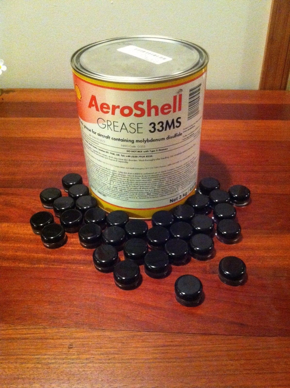 AeroShell 33ms Barrel & Nut Lithium Moly Synthetic Grease-Mil Spec (Select Qty)