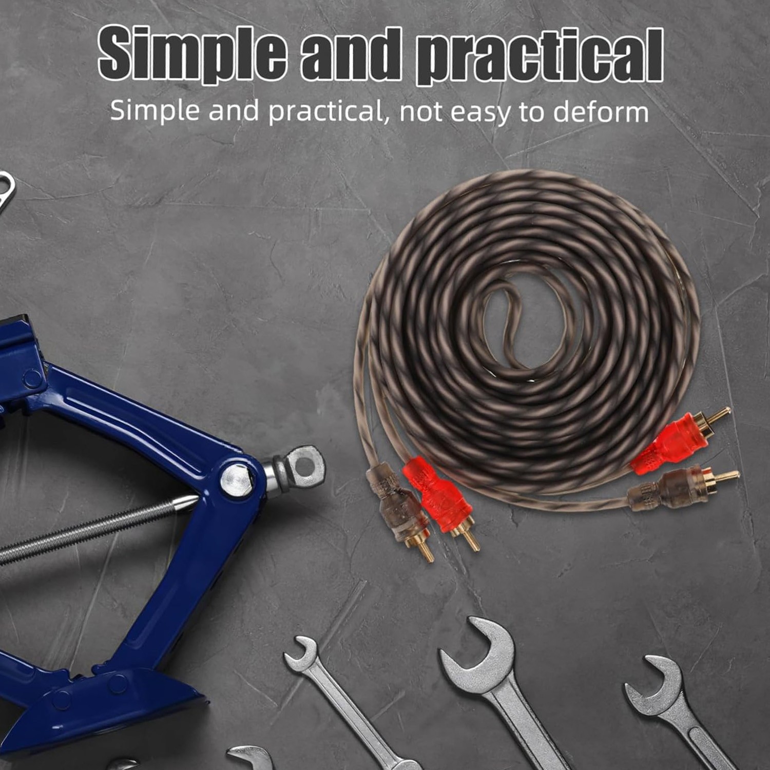 RCA Audio Cable Twisted Pair with Noise Reduction Interconnect Amp Wire Lot