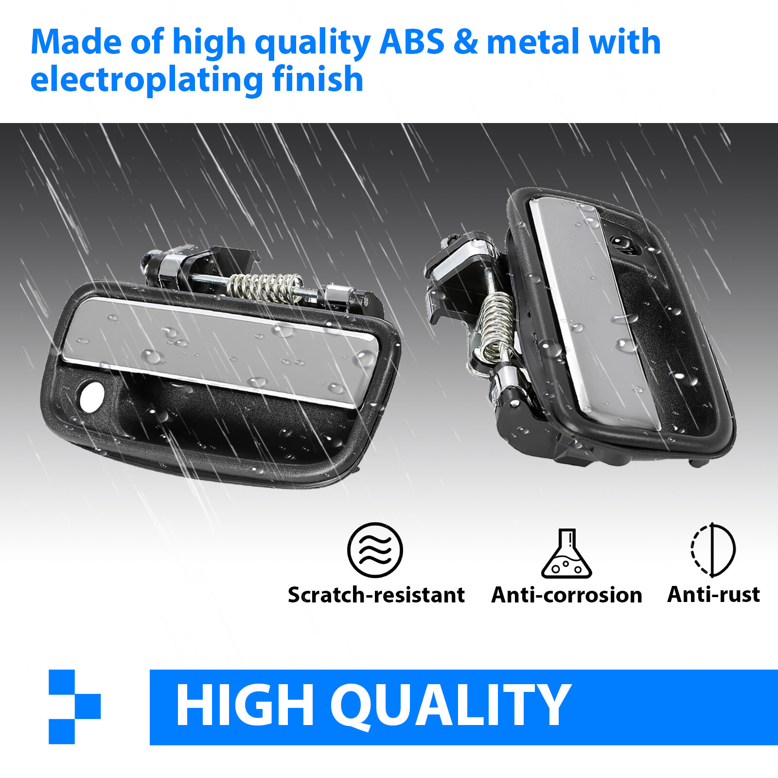 Pair For Toyota Tacoma 95-04 Front Outside Door Handle 69220 69210 35020 Outer