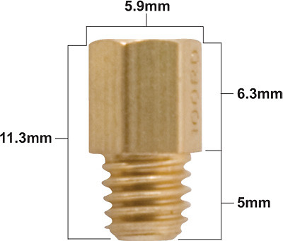 Genuine Mikuni VM TM Carburetor Large Hex 4/042 Size 220 Main Jet VM4/042/220