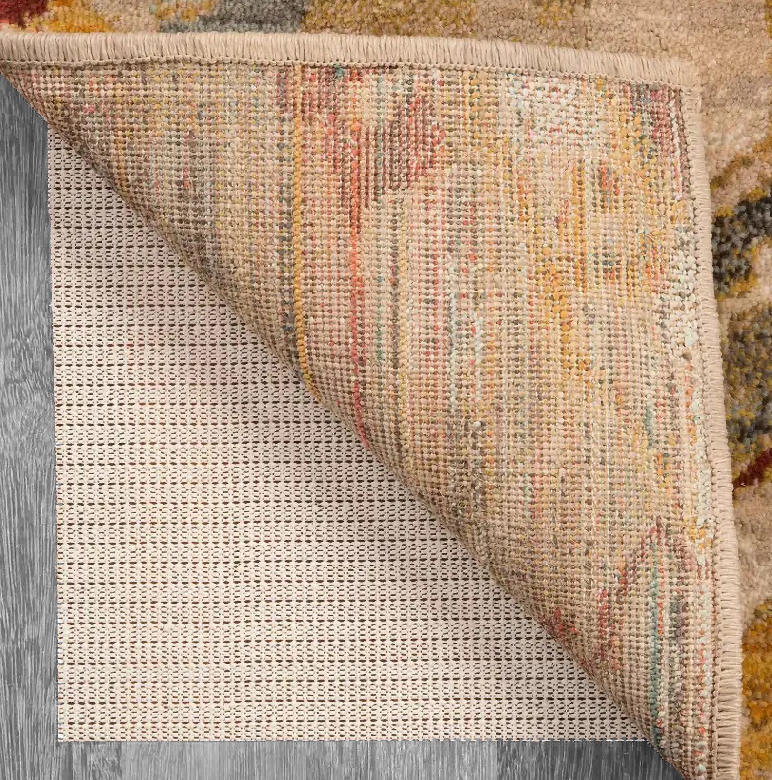 Non Slip Strong Hold Firm Grip Area Rug Pad (0.125" Inches Thick)