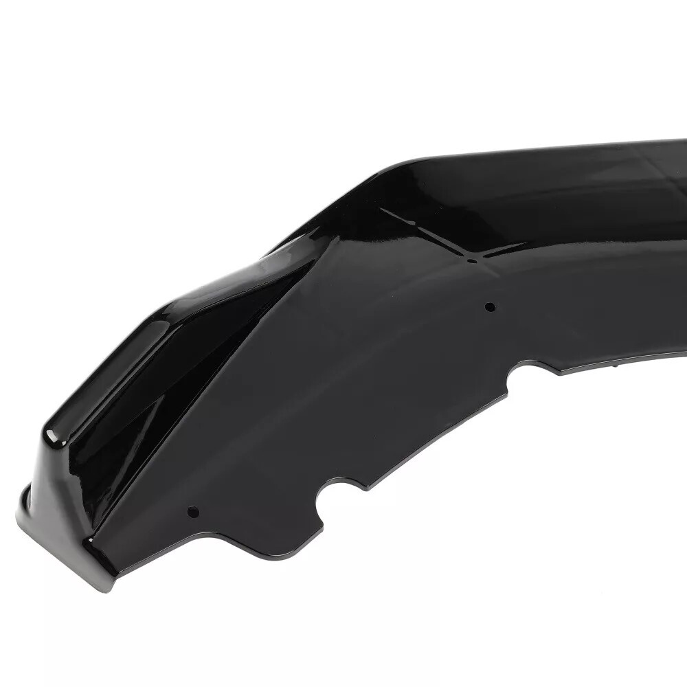 Glossy Black Front Bumper Splitter Spoiler Lip For 2016-2021 Honda Civic 3PCS