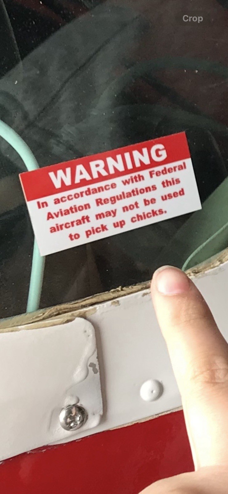 FAA Warning Aviation Sticker Aircraft Airplane Cessna Piper Helicopter decals