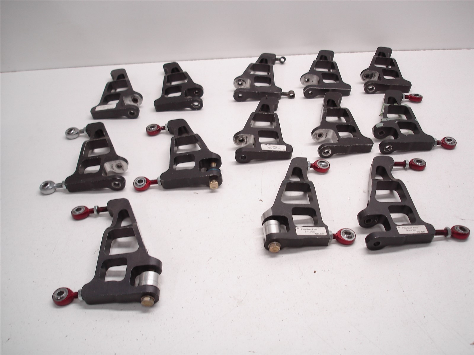 13 NASCAR BILLET ALUMINUM ADJUSTABLE MOUNTS / BRACKETS WITH 5/16" ROD ENDS