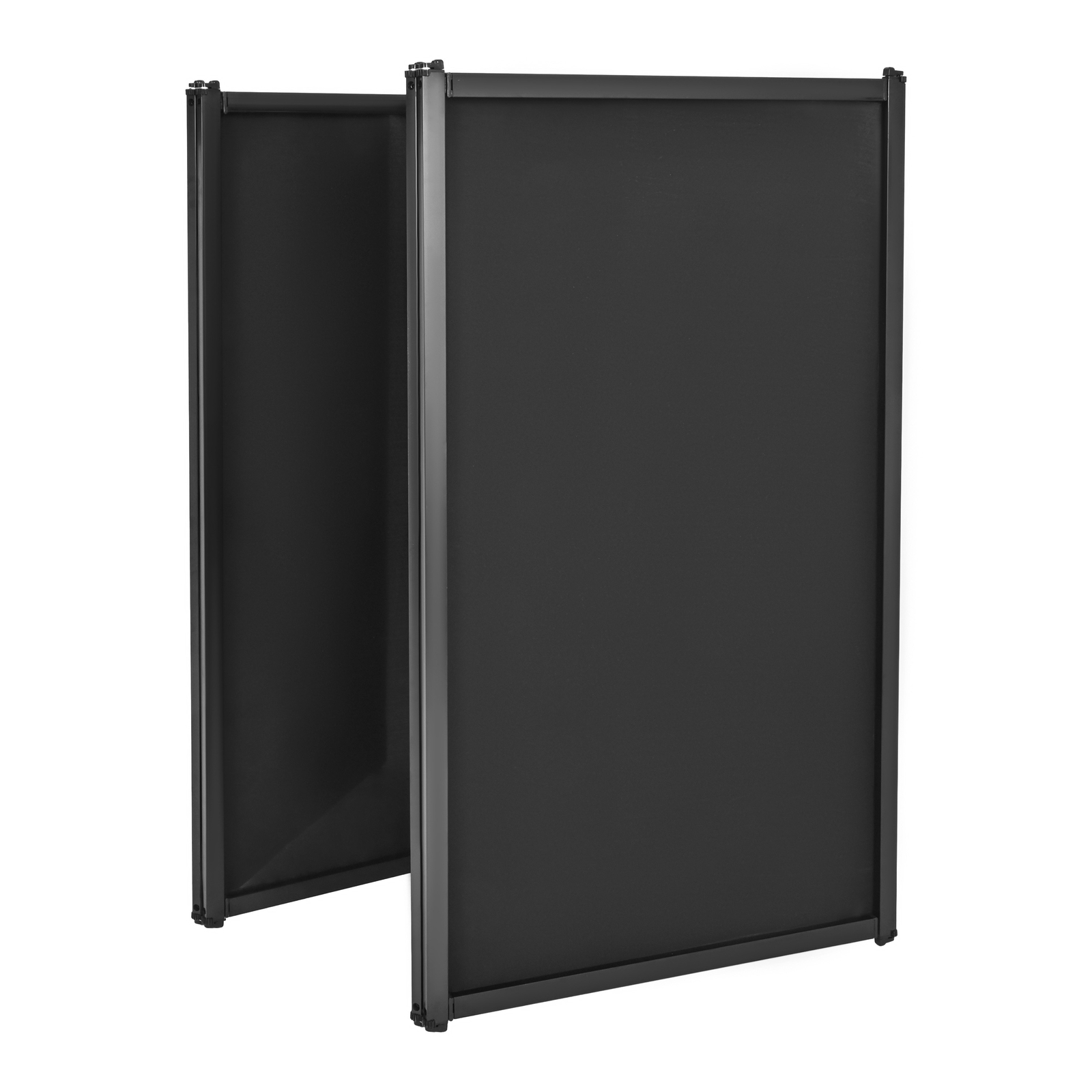 Black Portable Foldable DJ Booth Sturdy & Easy to Set Up Metal Frame W/Carry Bag