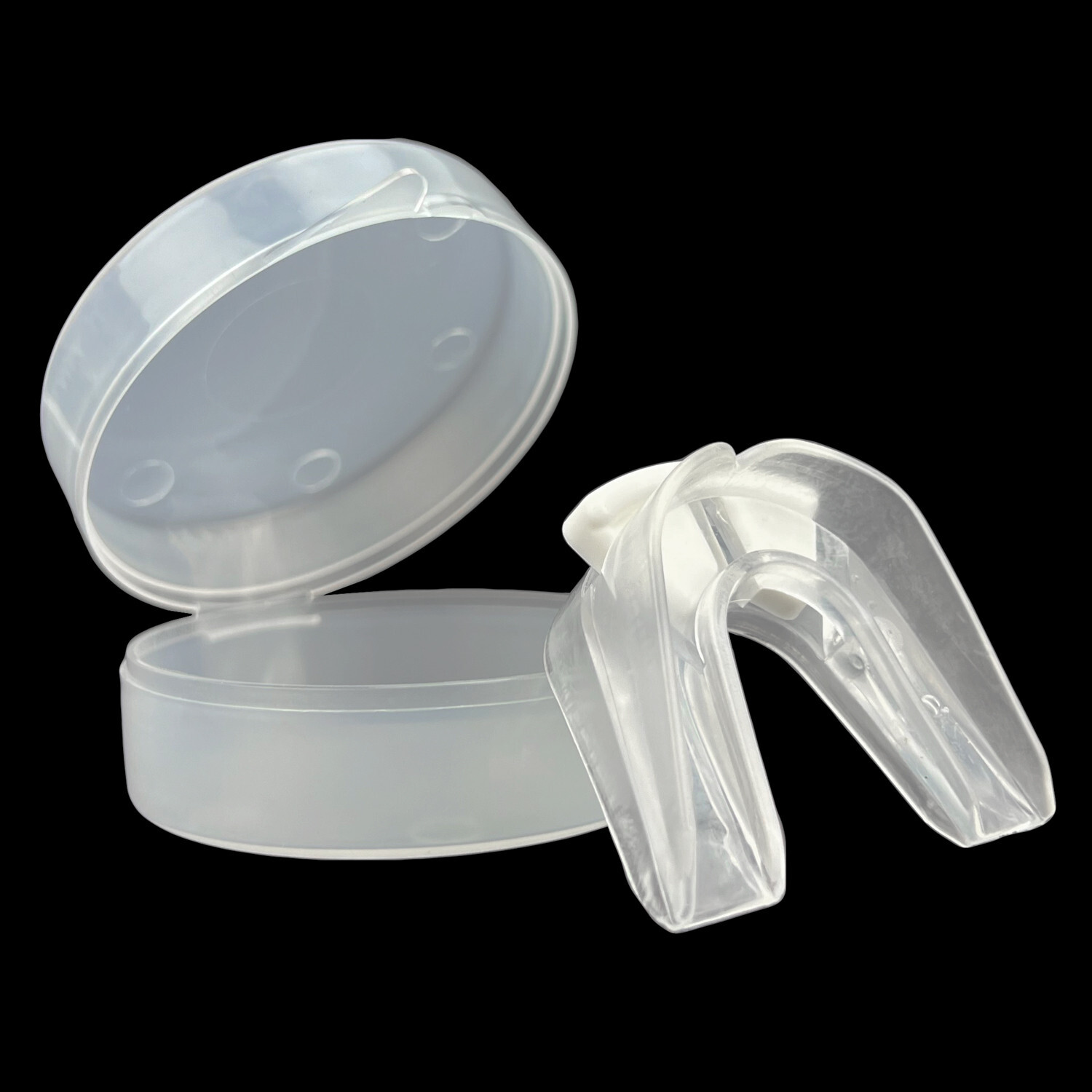 Double Mouth Guard Martial Arts Boxing Double Side Clear Gum Teeth Protector