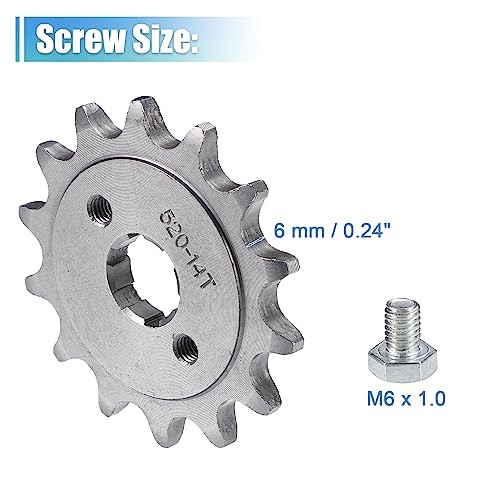 1 Set 520 Style 14 Teeth 20mm ID Motorcycle Front Engine Sprocket Fit for