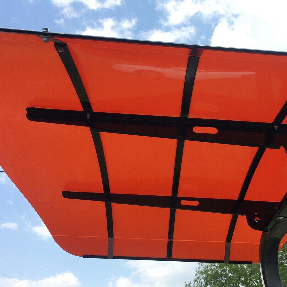 Sun Shield Tuff Top Tractor Canopy for ROPS 48-3/8 x 48-3/8 Orange