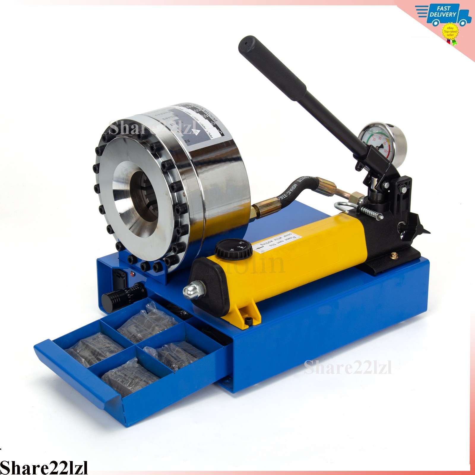 5600KN Hydraulic Hose Crimper Pipe Clamping Machine With 9 Sets Dies 10-30mm