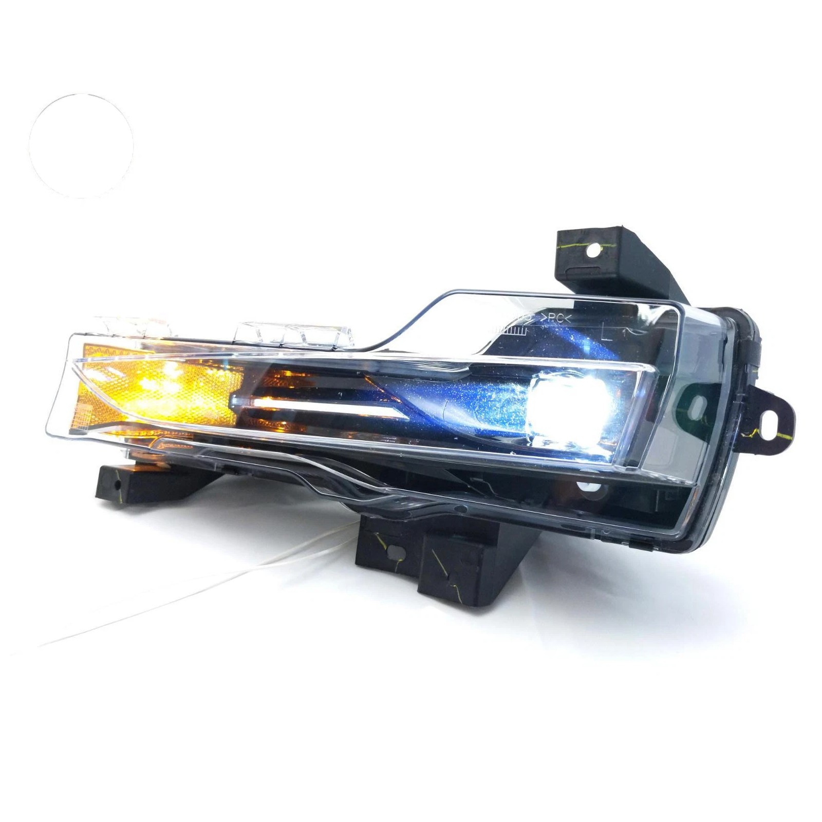 For 2017-2023 Tesla Model 3 Y Left Fog Light Lamp Amber Drl Up-level 107739100D