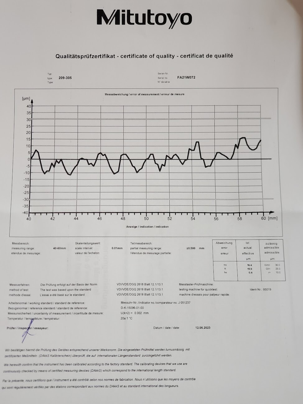 Mitutoyo Internal Groove Dial Caliper Comparator Gauge Gage 40-60mm / 0.01mm