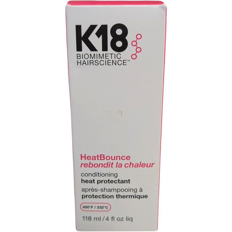 K18 HeatBounce Conditioning Heat Protectant 4 oz-NIB -Free Shipping