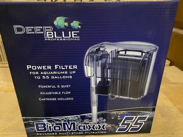 Deep Blue BioMaxx Power Filter For Aquariums up to 55 Gallon (NEW)