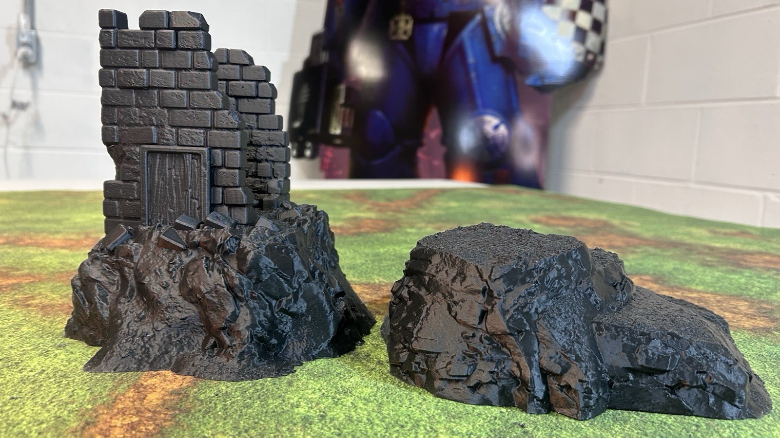 Tabletop Terrain Massive Hills tabletop scenery, 5-piece set