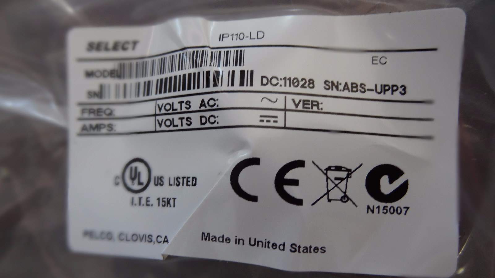 Pelco IP110 Series Camclosure Network Camera System IP110-ENC - Camera Dome