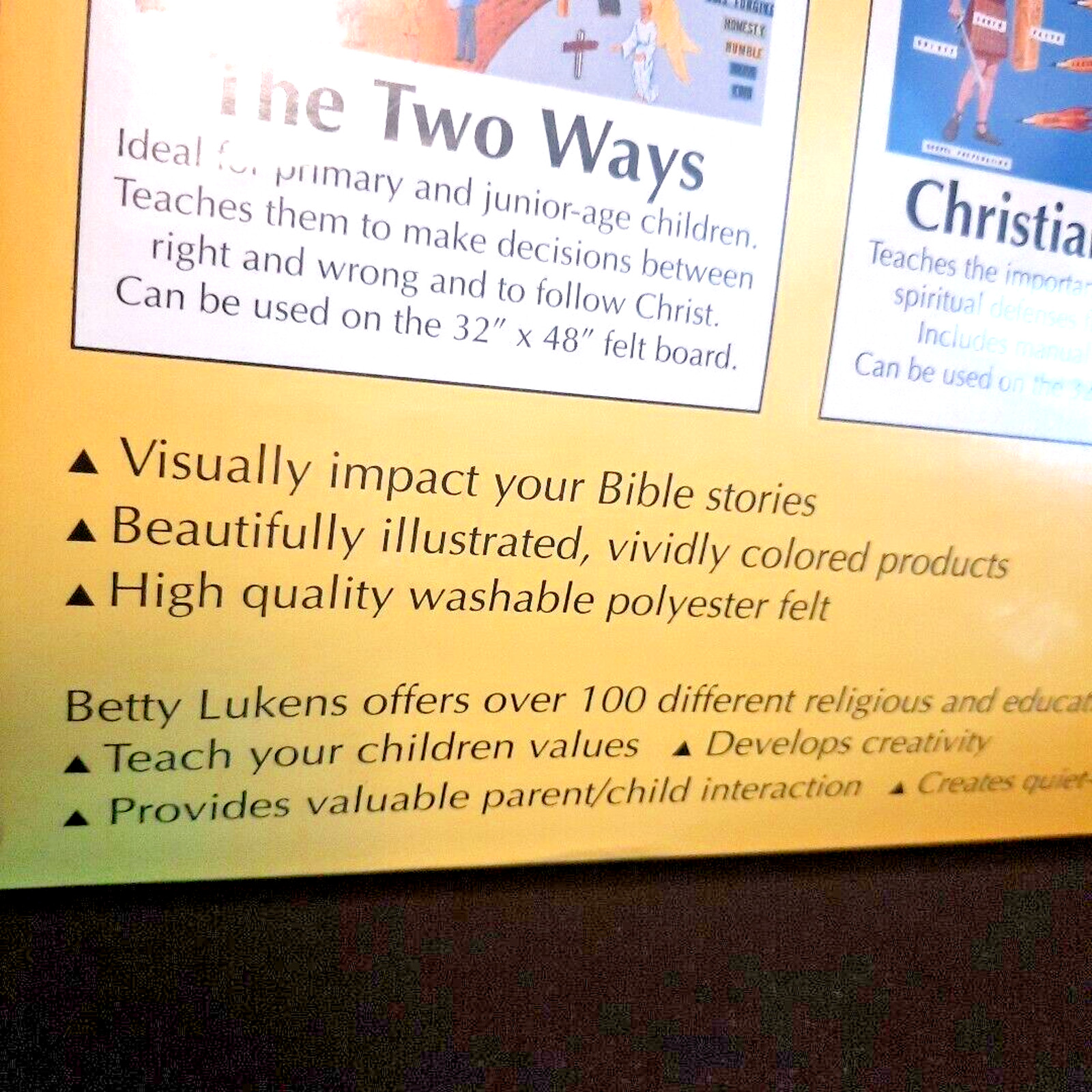 Vintage Betty Lukens Felt Bible Activity Learning Tabernacle Kit Uncut Rare New