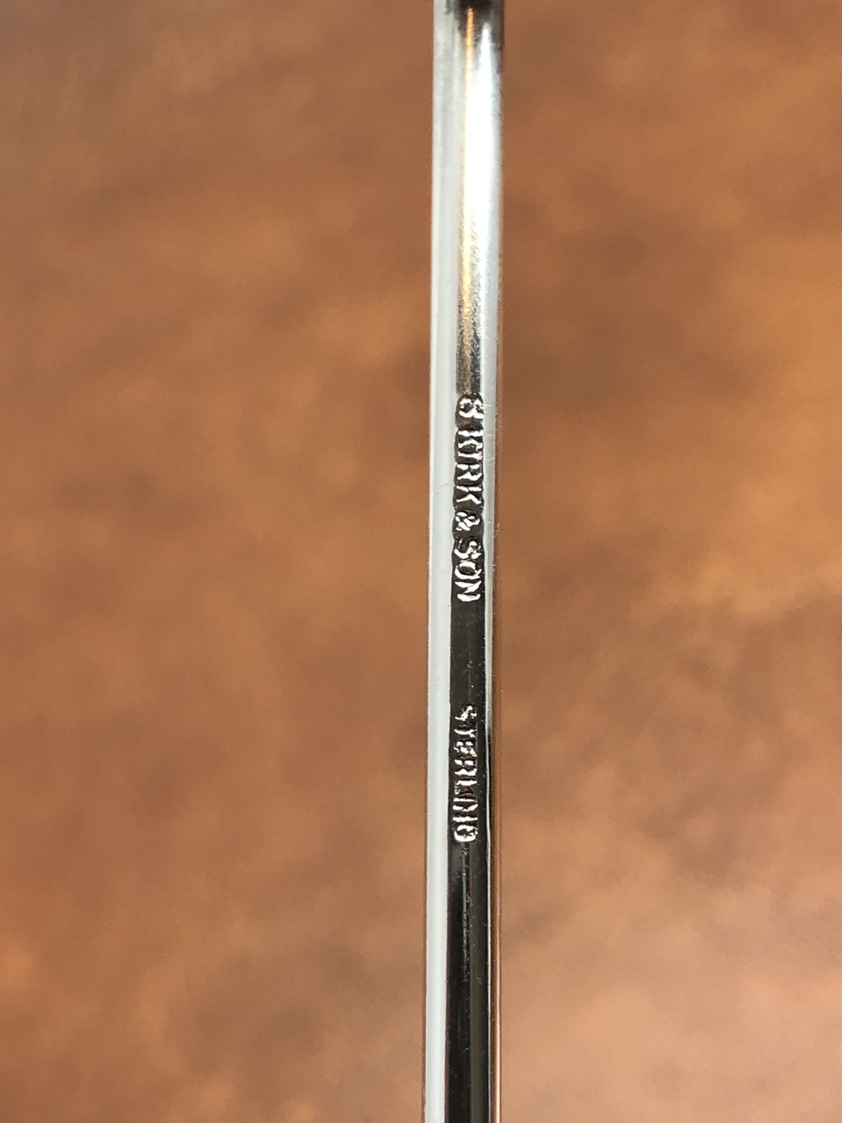 Vintage S. Kirk & Son Sterling Silver Candle Snuffer With Wood Handle 10”