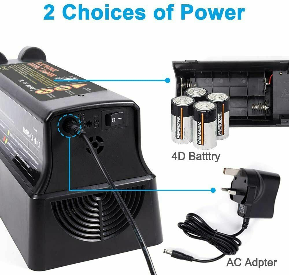 Electronic Mouse Trap Victor Control Rat Killer Pest Electric Rodent Zapper US