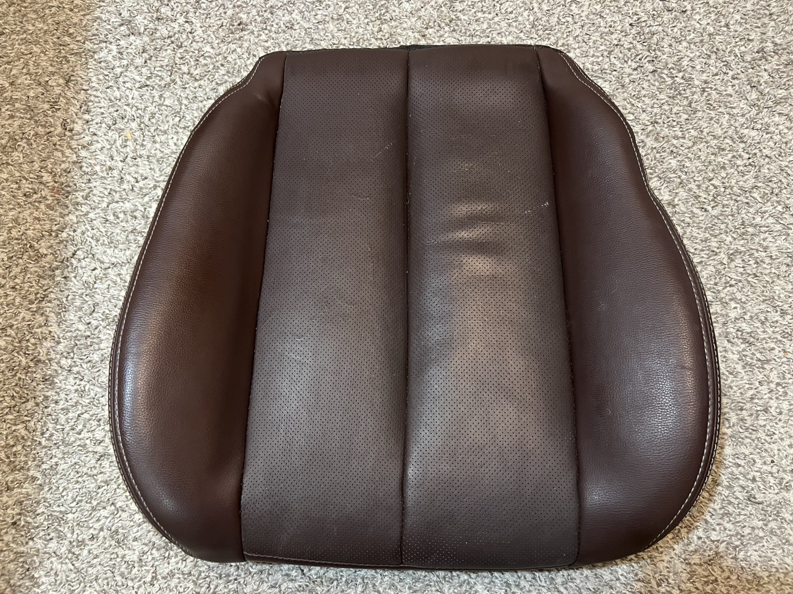 13 - 14 Subaru Outback Passenger RH Saddle Brown Lower Seat Bottom Leather Cover