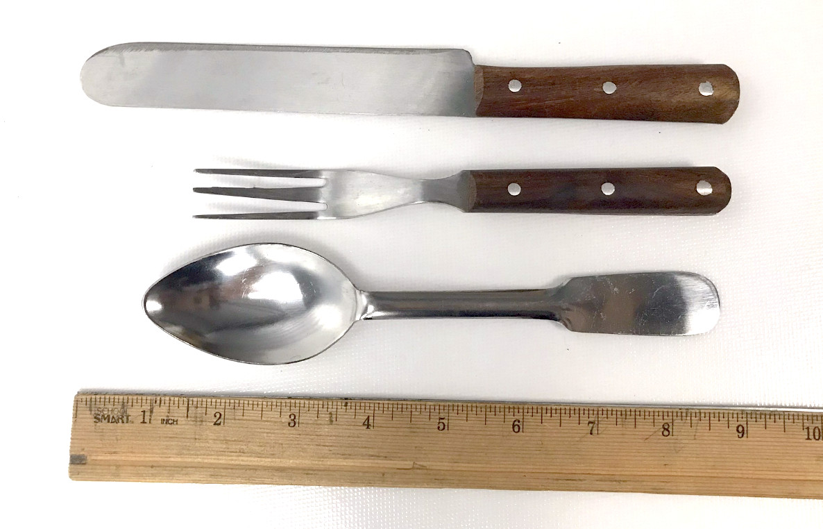 Three Piece Historical Utensil Set