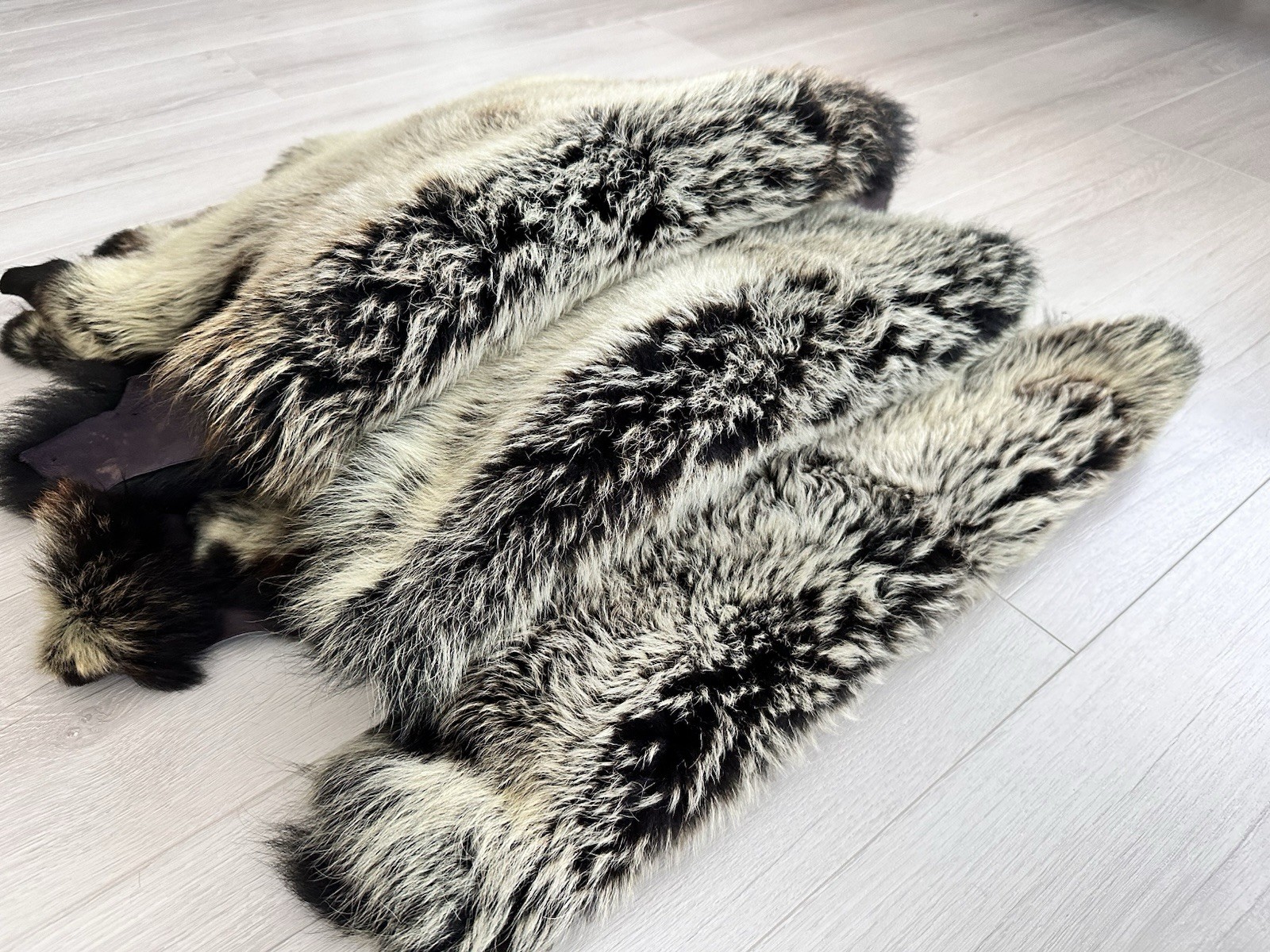 Set Of 3,%100 Toscana Sheepskin Rug,Sheepskin Pelt,color,black,bej