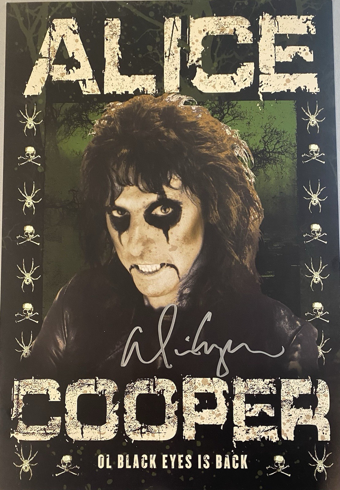 Alice Cooper Signed & Framed Poster