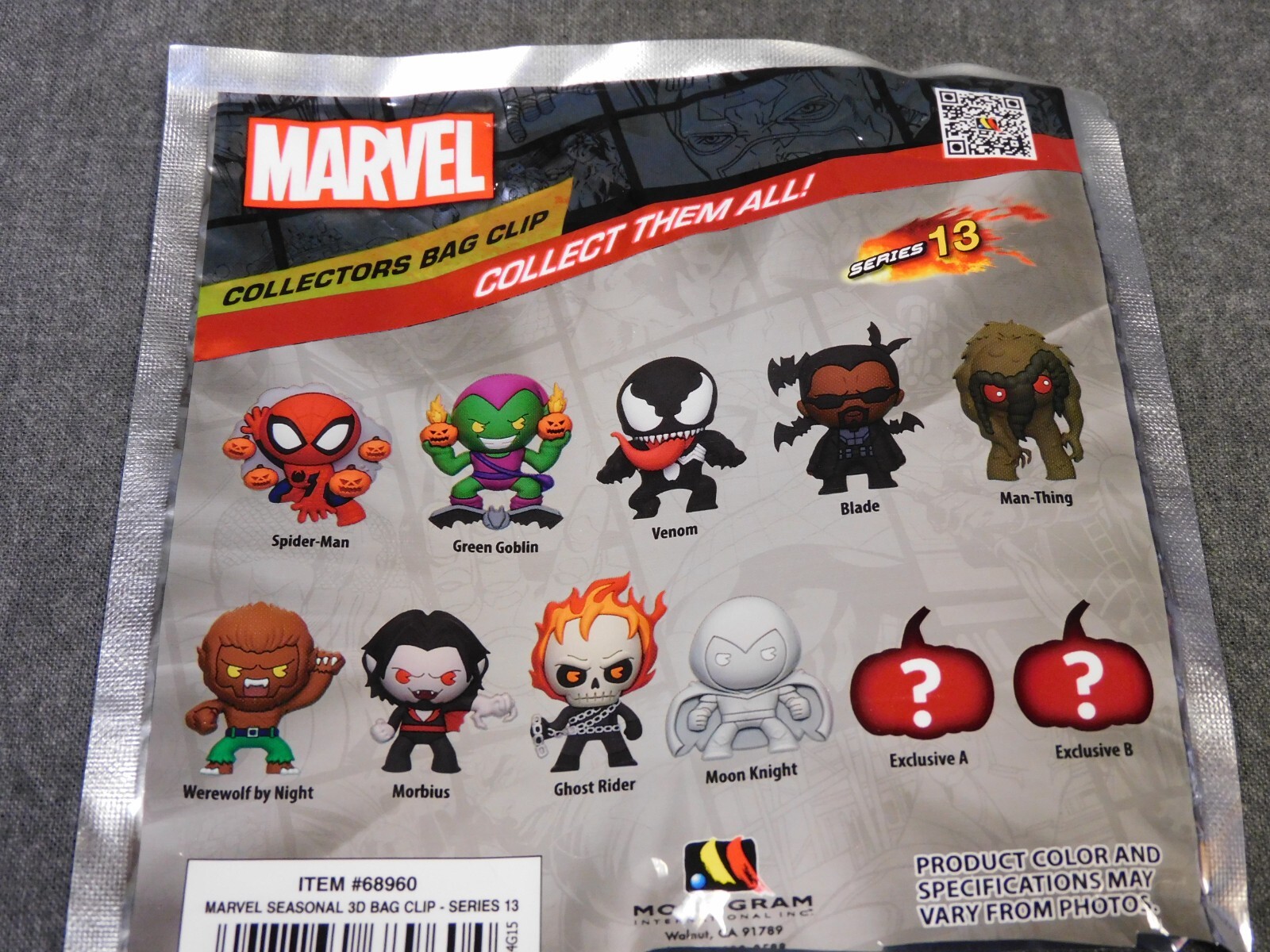 Marvel Halloween NEW * Moon Knight Clip * Blind Bag Series 13 Key Chain Monogram