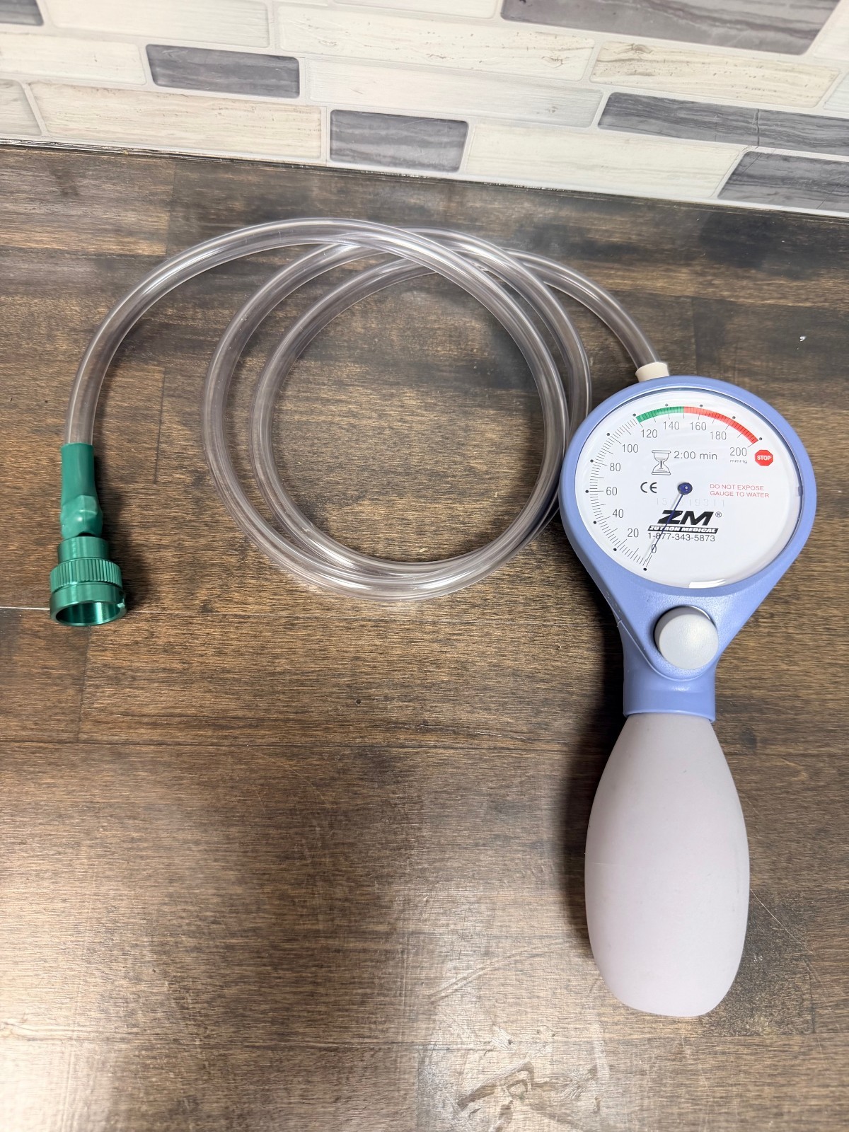 Zutron Medical Manual Leak Tester w/ Pentax Connector f/ Pentax Flexible Scopes