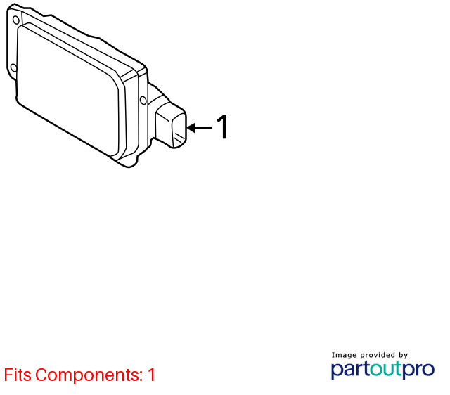 Camera/Projector Radar Unit Front Fits 20-23 EXPLORER 10307044