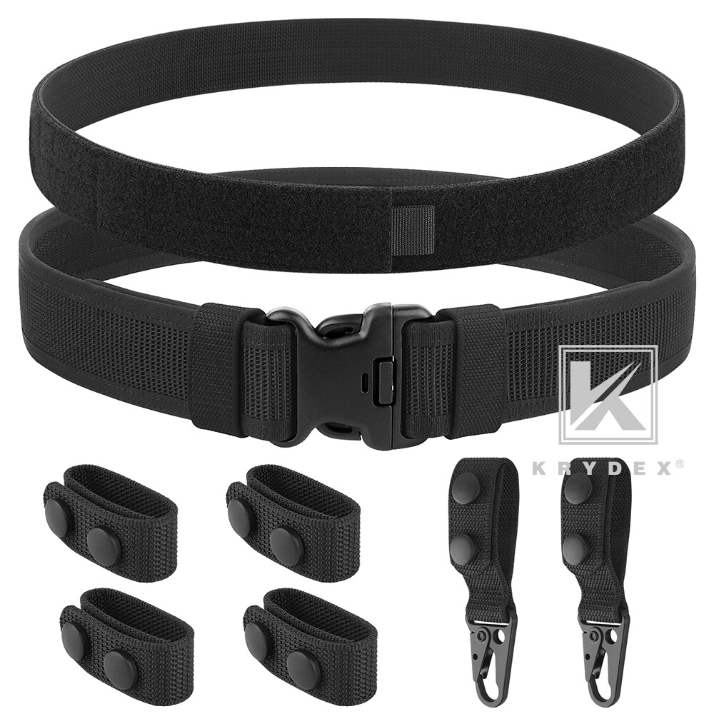 KRYDEX Tactical Police Security Guard Duty Belt Law Enforcement Outer&Inner Belt