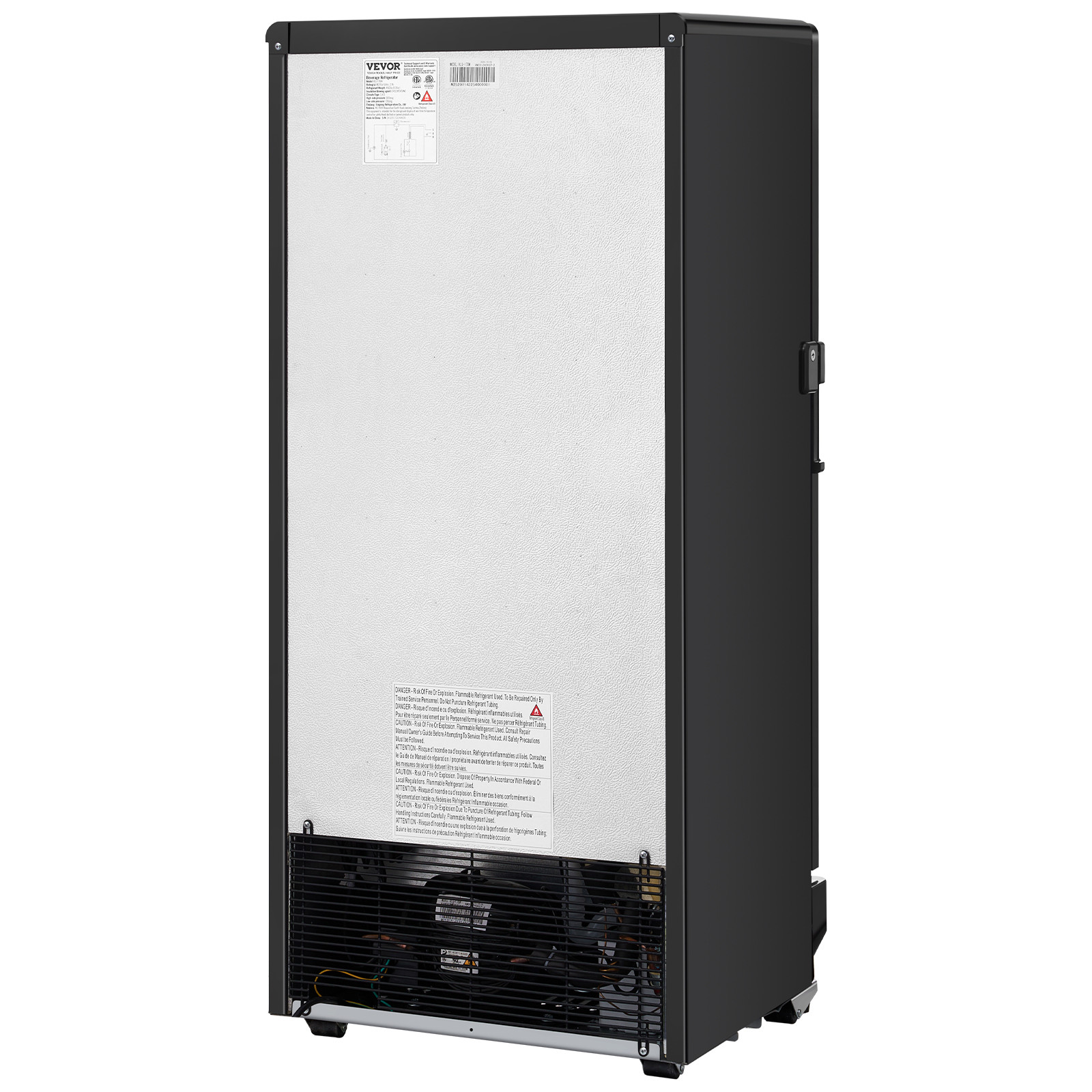 VEVOR Commercial Merchandiser Refrigerator 5.7 CU.FT Glass Door Beverage