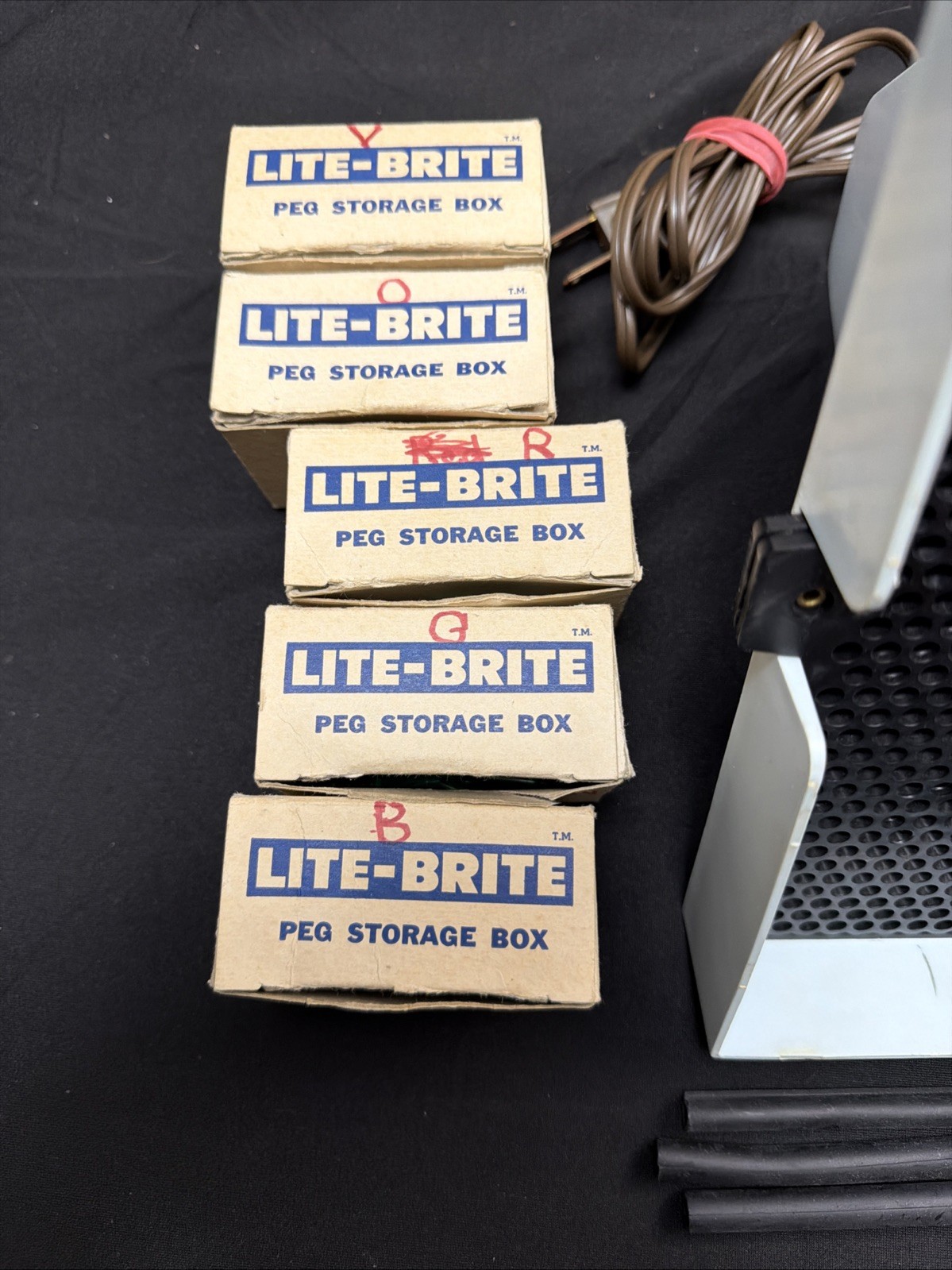 Vintage Original Lite Brite , Original Box, With Pegs.