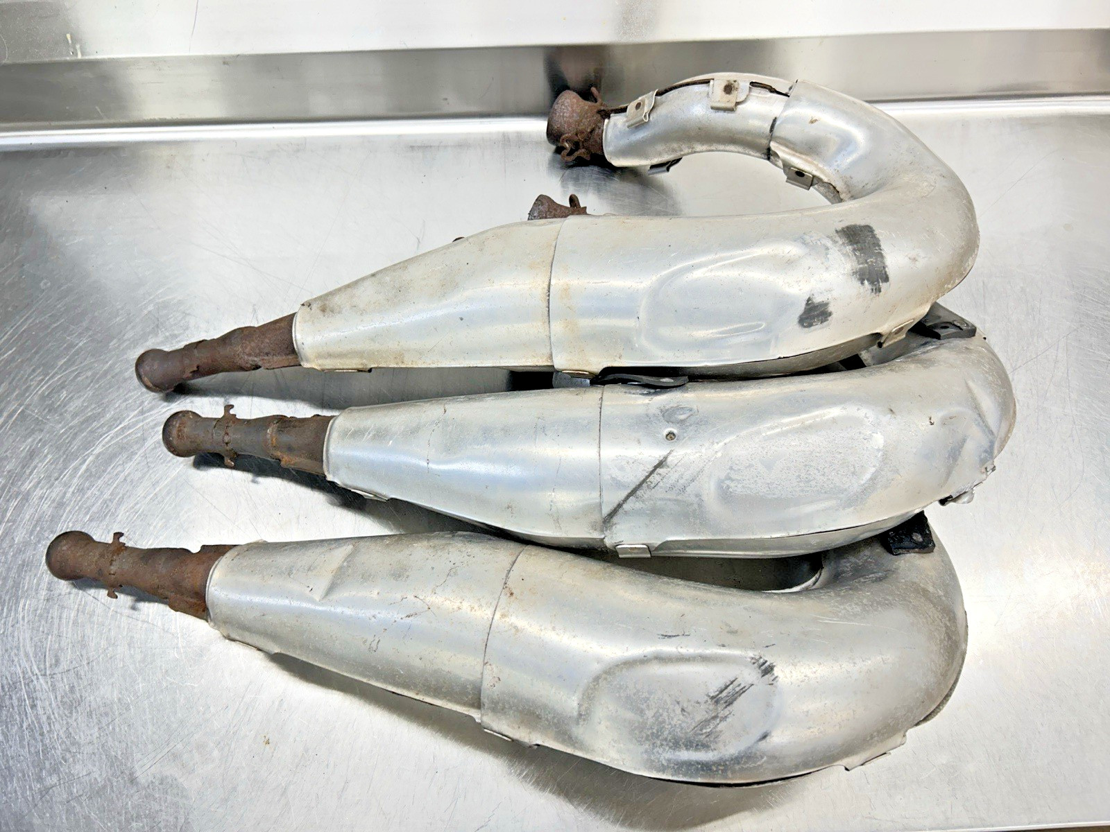 1997 Ski Doo Mach 1 700 TRIPLE EXHAUST TUNED PIPE EXPANSION PTO C MAG PIPES