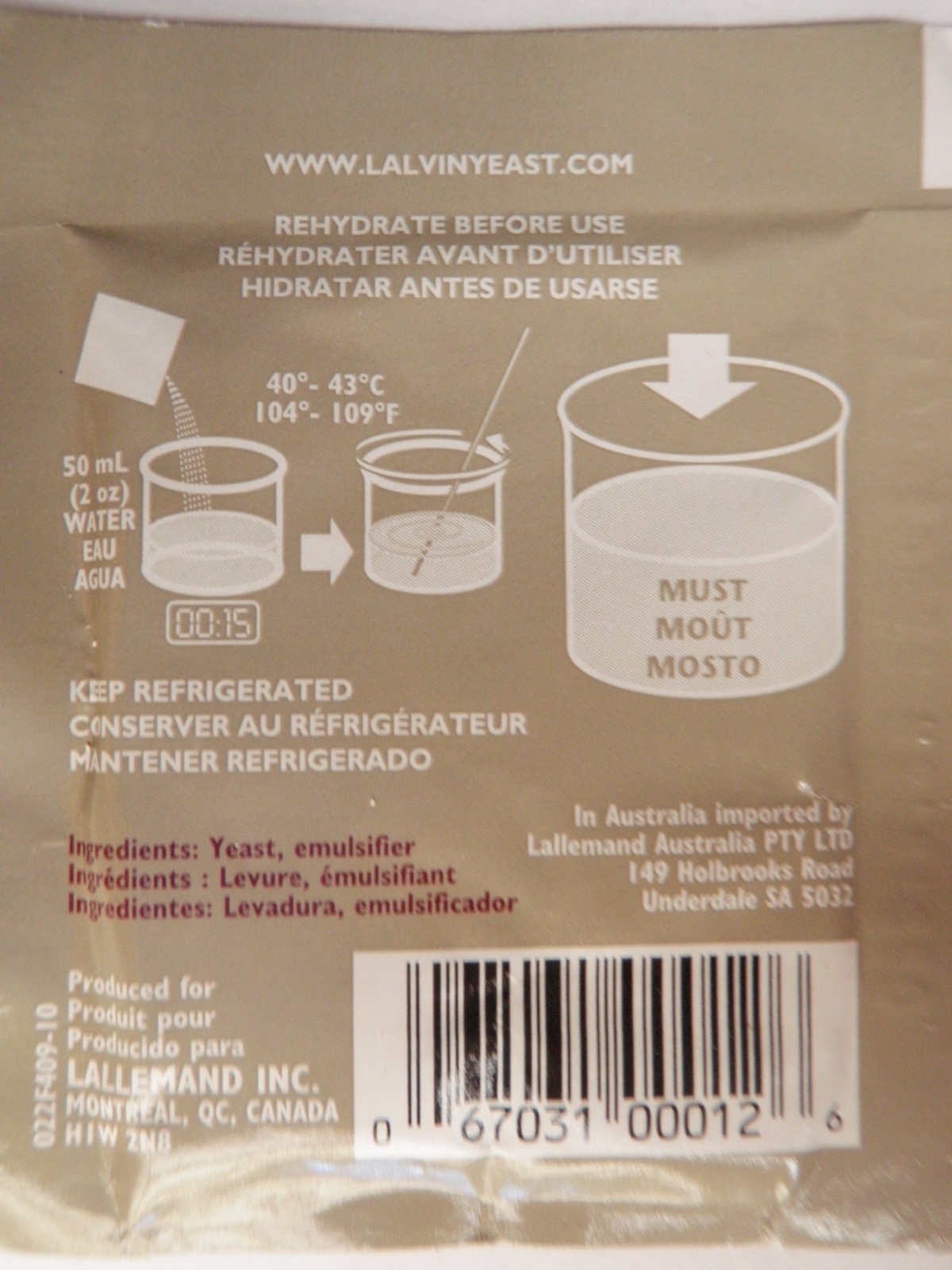 You Pick 1 to 100 Packs Lalvin EC-1118 Yeast Wine All Purpse Champagne Moonshine