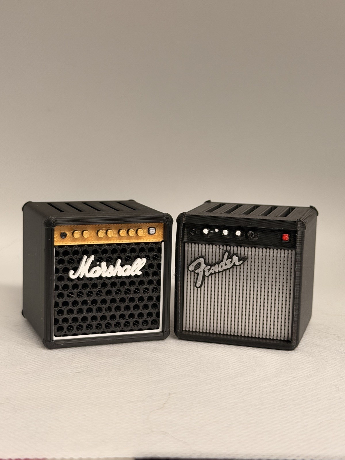 Mini Guitar Amp Pick combo Holder Fender and Marshall