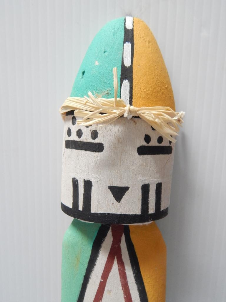 14" HOPI PUEBLO INDIAN KACHINA CRADLE DOLL EXTRA TALL - COTTONWOOD ROOT SIGNED