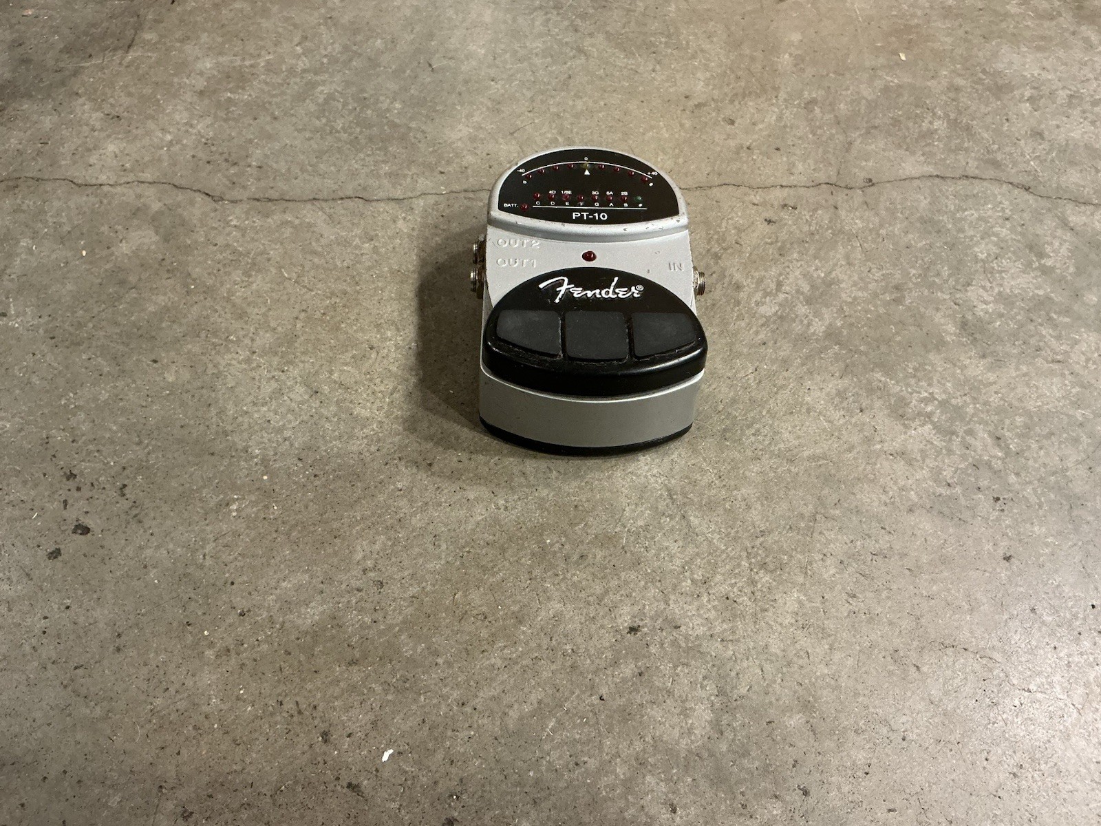 Fender PT-10 Chromatic Guitar Tuner Pedal TESTED 100% USED #VP7