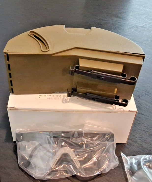 US Military SPECS ballistic protective eyewear kit with MSA case