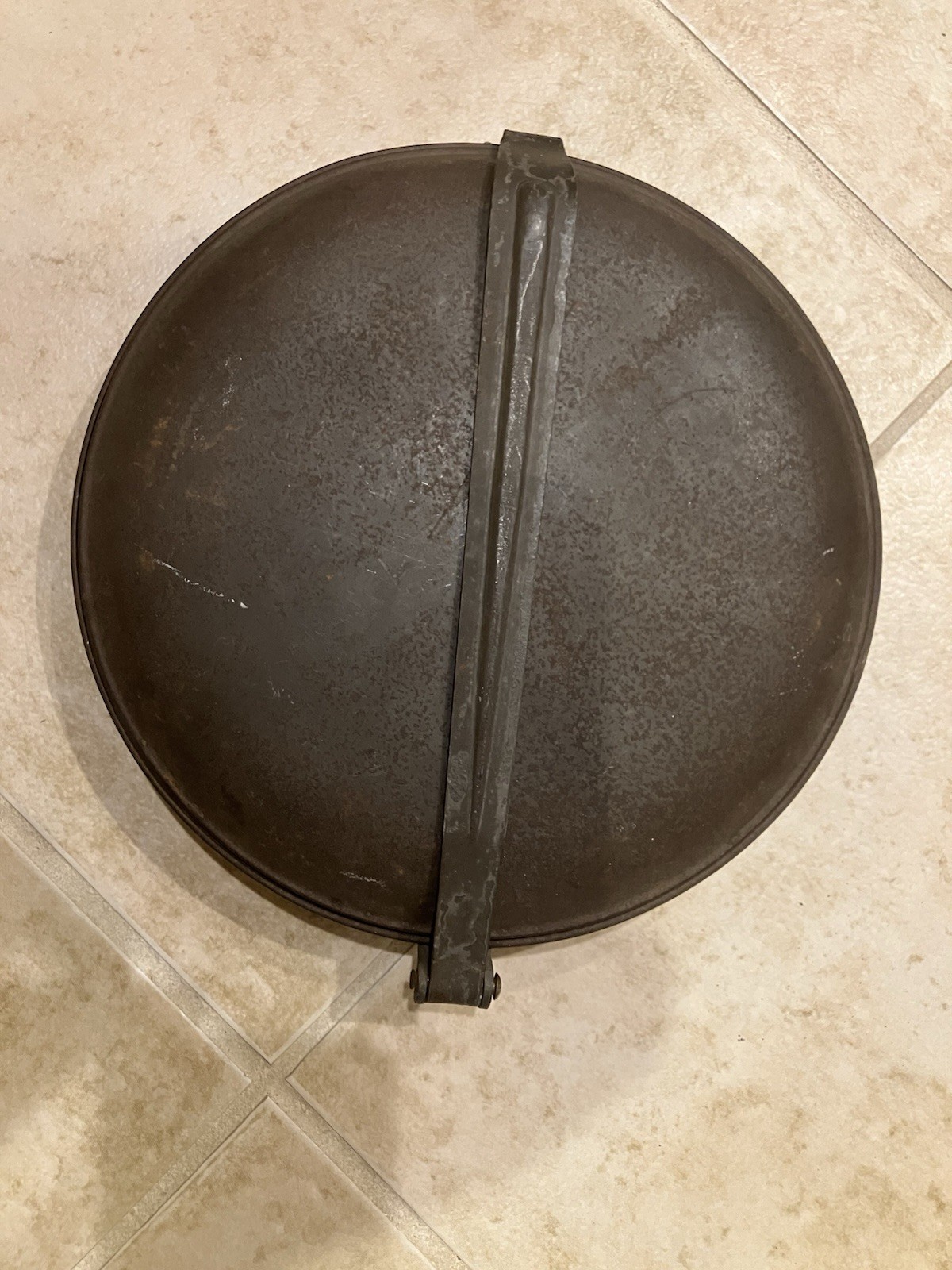 Original Spanish-American War Tin Round Mess Kit US Army