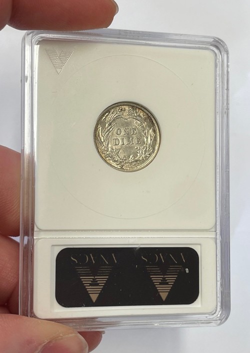 U.S. - 1913 Silver Barber Dime (ANACS AU 58)