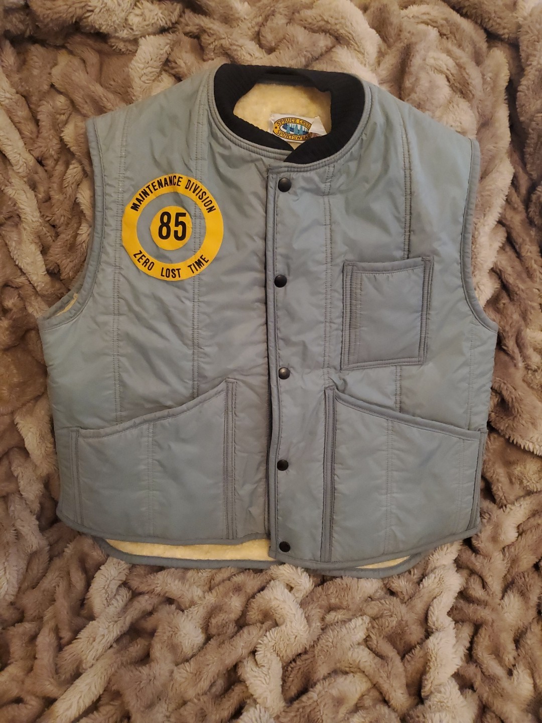 Vintage PECO Philadelphia Electric Company Maintenance Division Work Vest 85