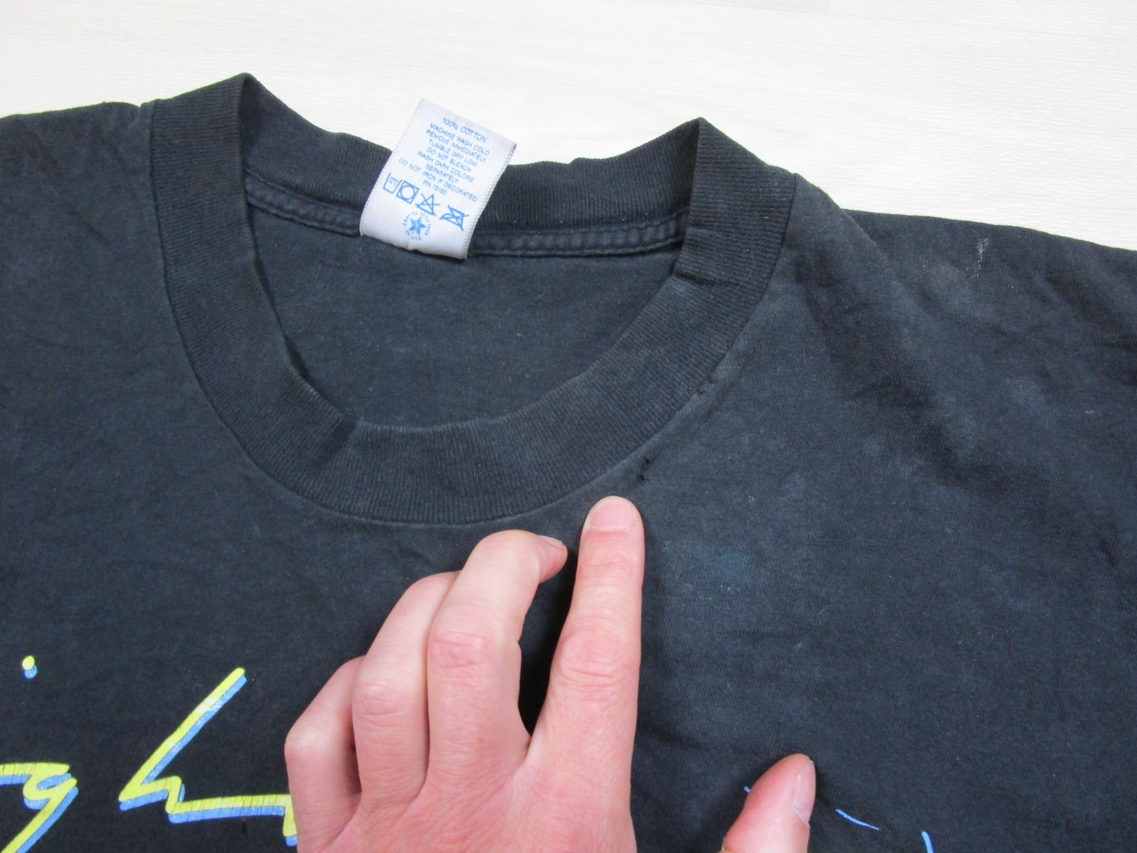 Vintage 1980s Highway 101 Band T Shirt Size (XL) Brockum Distressed Worn 1988