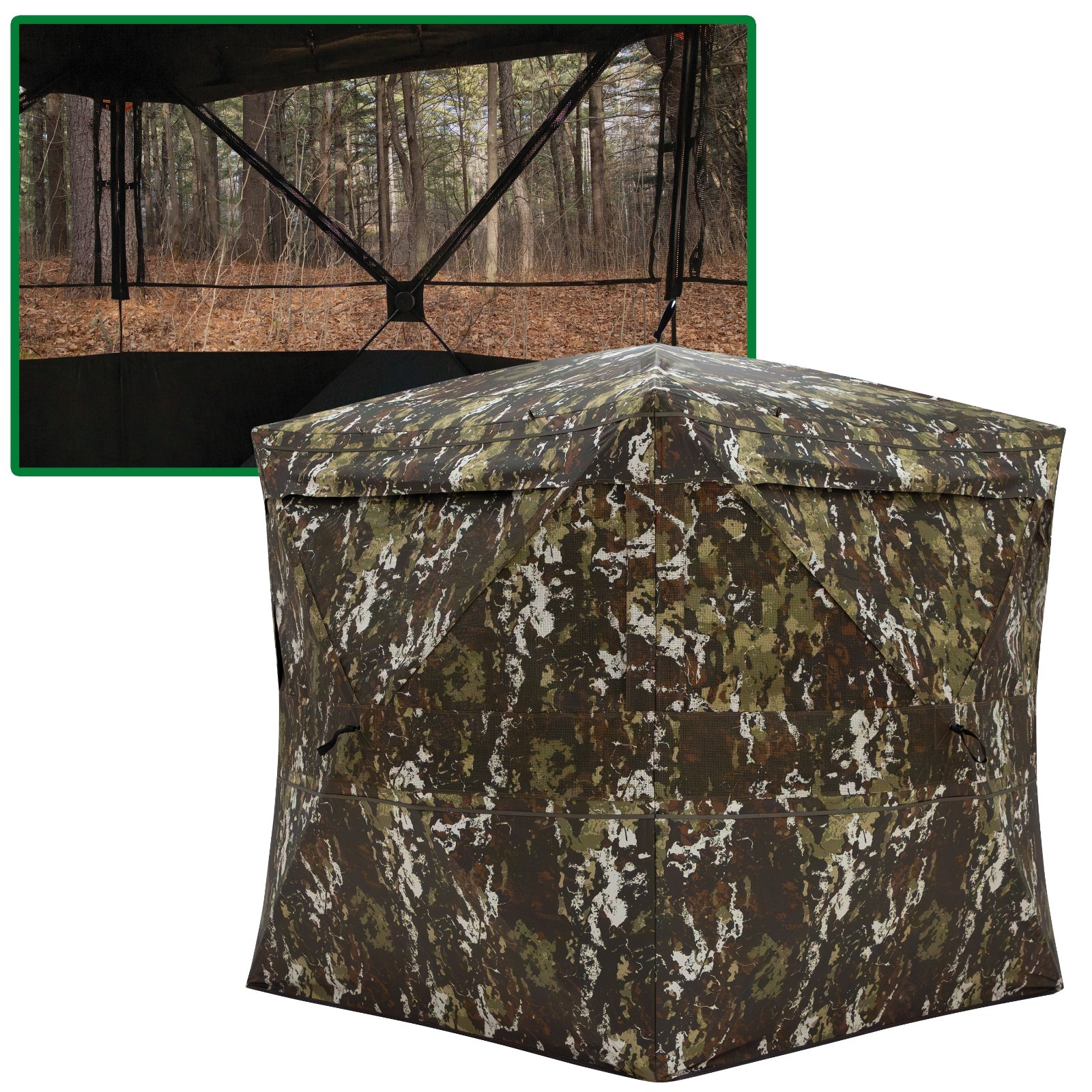 Barronett Blinds® Overwatch, Portable Hunting Blind, 88” x 88” x 75”, VR400CH