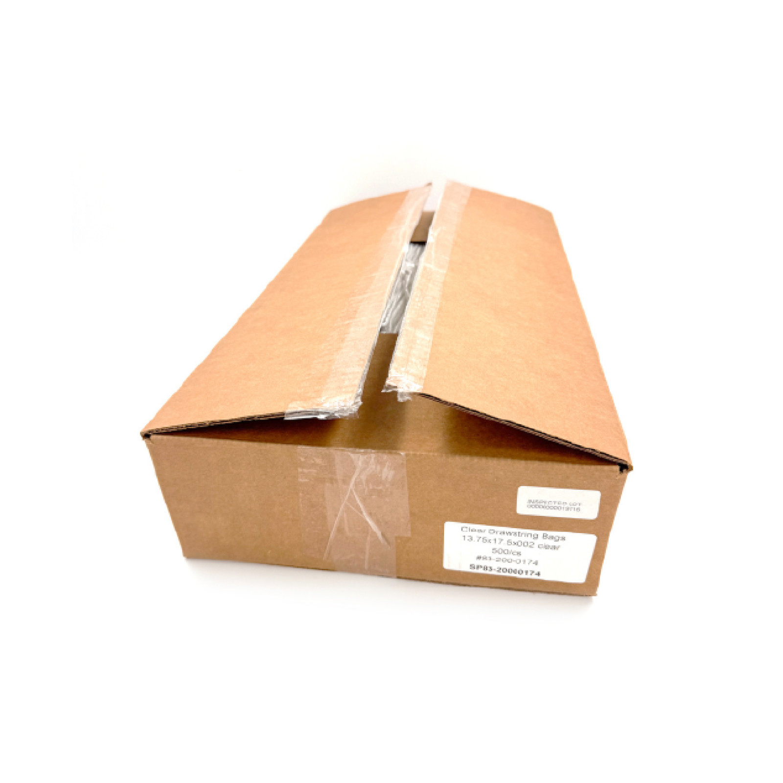 Clear LDPE Drawstring Bags - 500 Bags